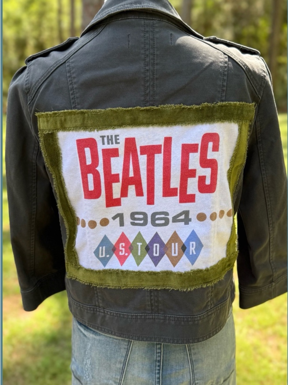 Upcycled The Beatles 1964 Jacket - Gray